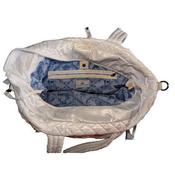 Oliver Thomas Kitchen Sink Tote Bag OTB-1008 Pearl White / Black - Picture 3 of 4